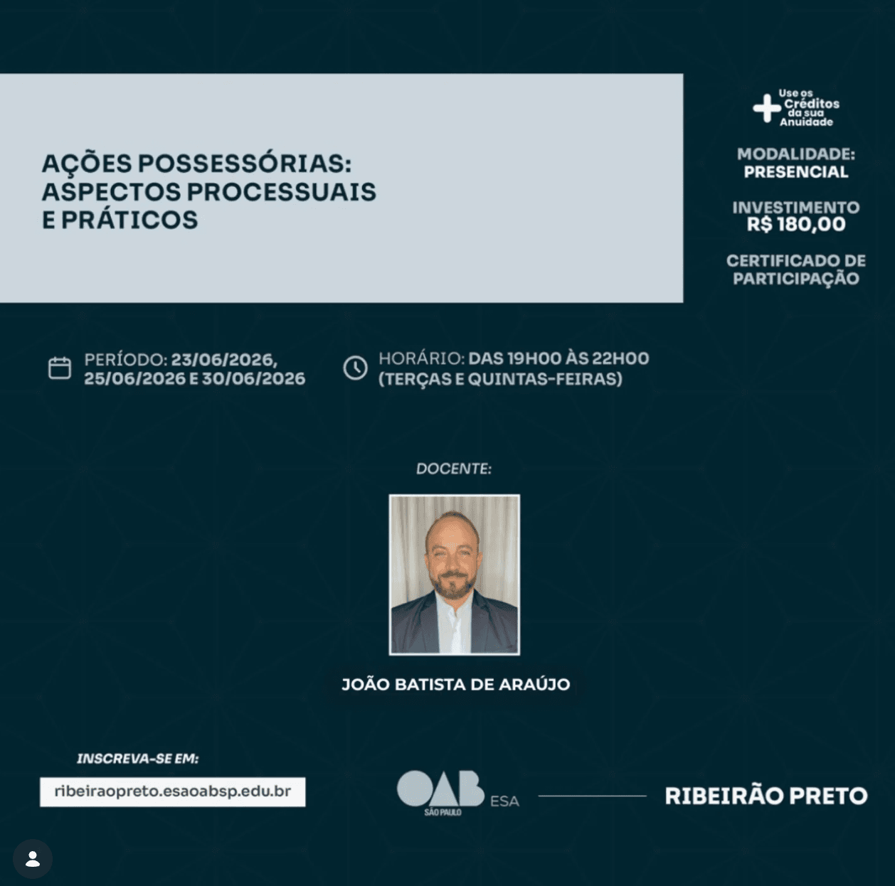 📙 ESA RP: Ações Possessórias: Aspectos Processuais e Práticos
